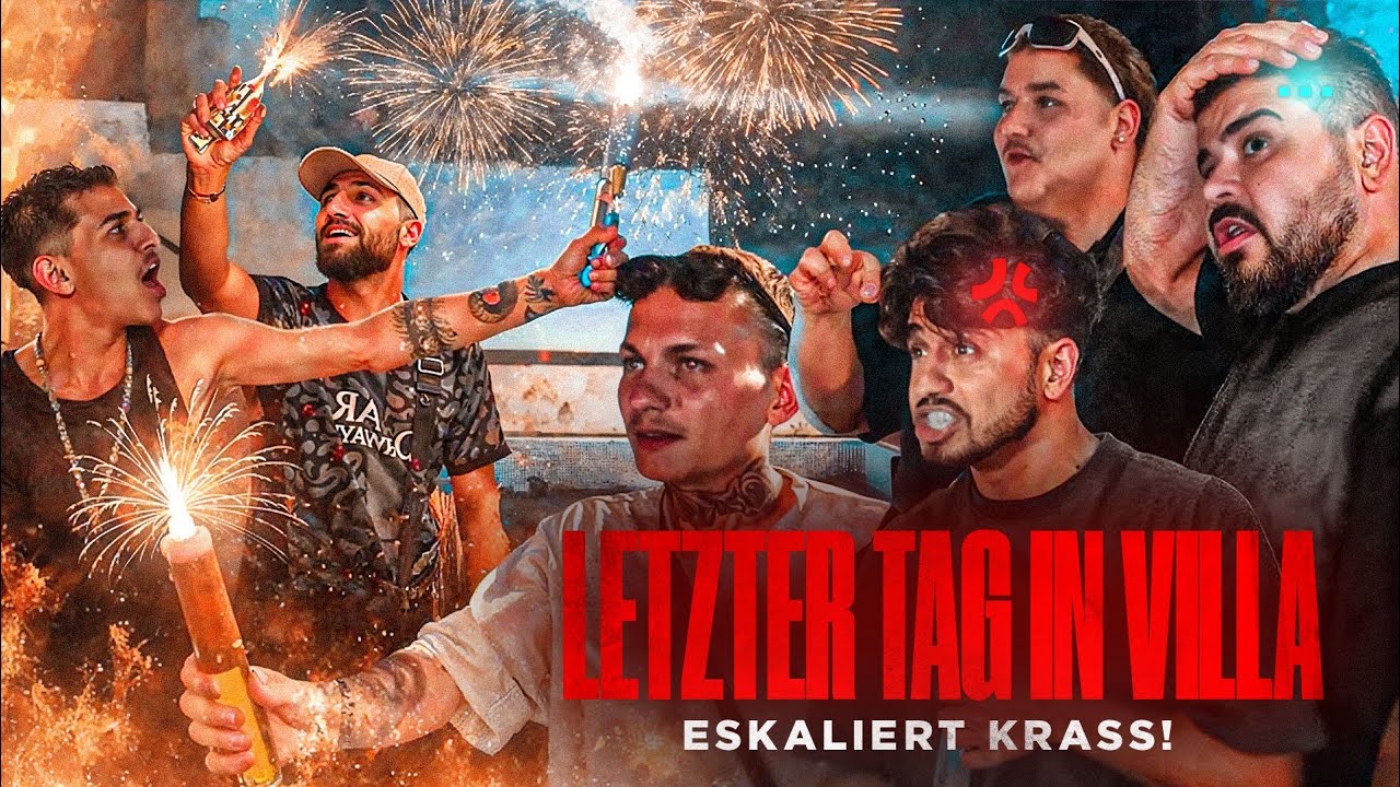ICON 6 KÜNSTLER MACHEN FEUER IN VILLA AM LETZTEN TAG 🔥😱 ICON 6 RUNDE 2 | EP. 18 | VLOG 28