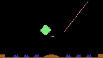 Atari 2600 Game: Missile Command (1980 Atari)