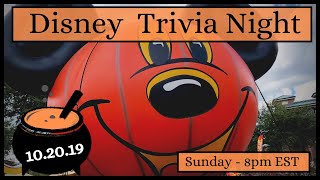 Disney Trivia Night 10.20.19 | Halloween & Villains Edition