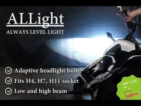 ALLight - World's first Adaptive Motorcycle Headlight Bulb