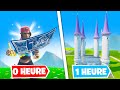 J'ai DONNE 1h a CES JOUEURS pour CREER un CHATEAU sur FORTNITE !