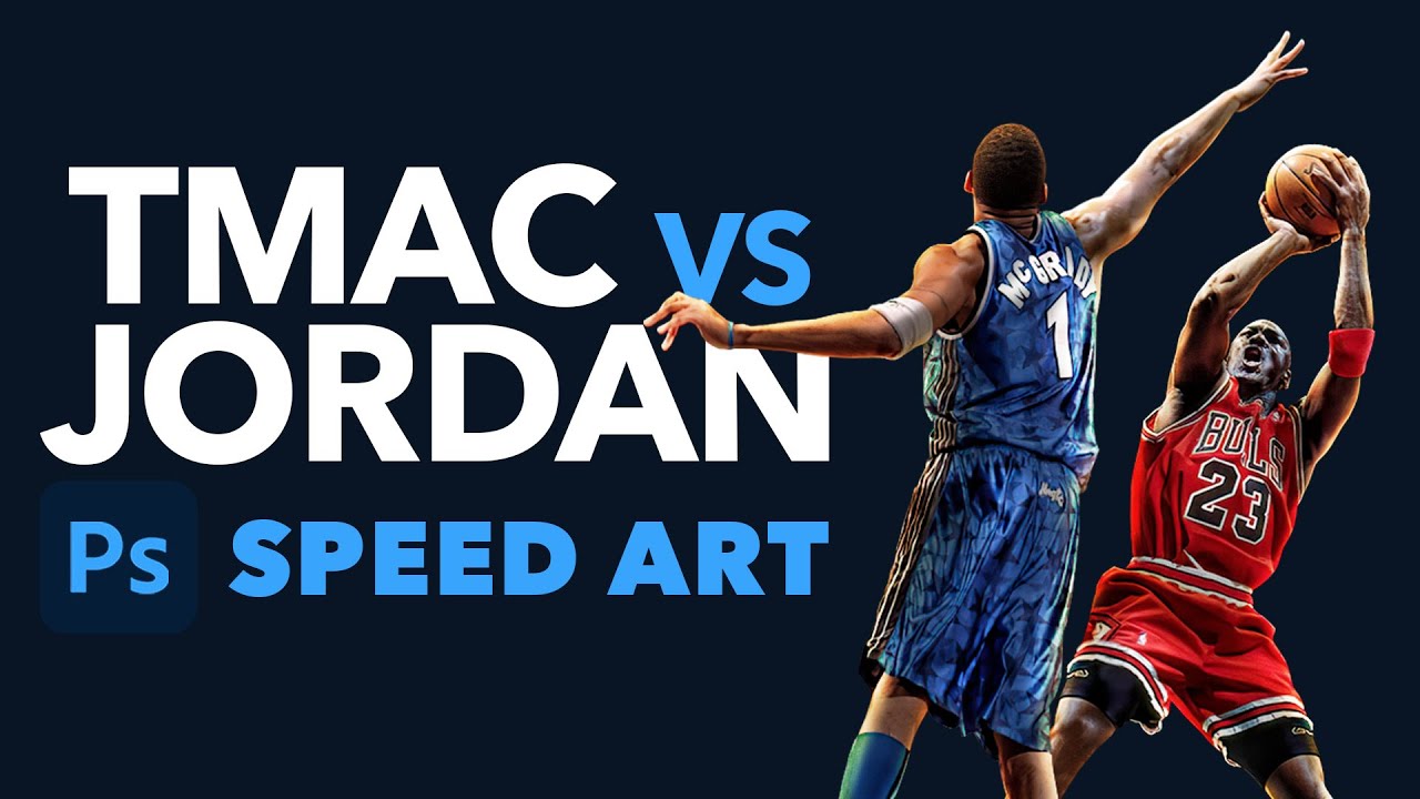 TMac vs Jordan | Speed Art | Photoshop