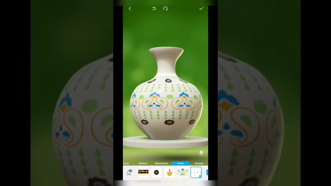 #art #creating beautiful style pottery in pottery 2 #pottery #shorts