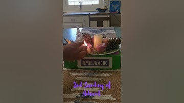 Prayer for lighting the Advent Wreath Candles Second Sunday