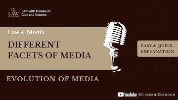 Law and Media – Lecture 2 | Evolution of Media | LLB Lecture Series | CCSU
