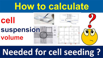 How to calculate cell suspension volume needed for cell seeding ?