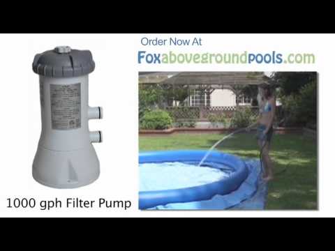 Intex 1000 gph Pool Filter Pump Model 58637E - How to - Set Up Filter