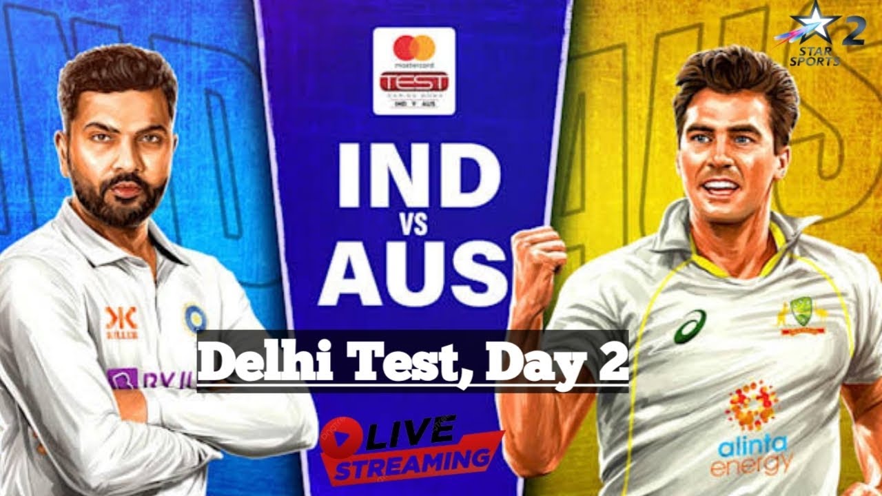 Live India vs Australia, 2nd Test 2 Day, Delhi Live score and