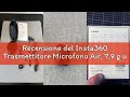 Recensione del Insta360 Trasmettitore Microfono Air, 7,9 g ultraleggero, microfono wireless X5/X4/X4