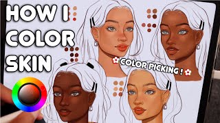 How I Digitally Paint Skin Tones | ✿ How to Color Skin tones (ipad Procreate) screenshot 5