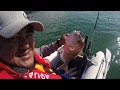 Fishing on inflatable boat