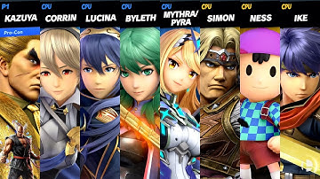 SSBU Requests #191 - Kazuya (Me), Corrin, Lucina, Byleth, Mythra vs. Random Level 9 CPUs