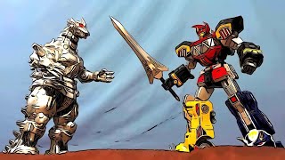 Megazord vs Mechagodzilla / Daizyujin vs Kiryu (Super Sentai + Godzilla Stop Motion) LJPL Animation