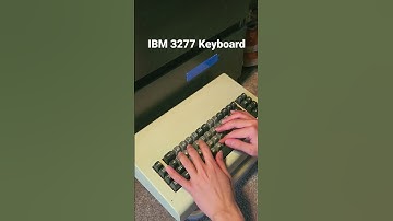 IBM 3277 Keyboard | Typing demo #typing #keyboardtyping #ibm
