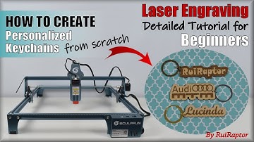 LASER ENGRAVING for Beginners - HOW TO Create Personalized Keychains