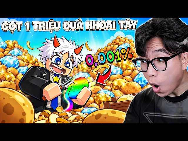 BI HUỲNH GỌT 1 TRIỆU QUẢ KHOAI TÂY TÌM CHÌA KHÓA KHO BÁU TRONG ROBLOX