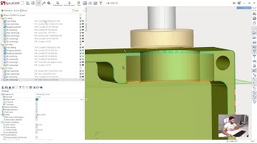 [3 axis milling tutorial SprutCAM 12] - 23 -  {3rd setup}  - Undercut machining