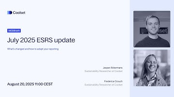 July 2025 ESRS update: What’s changed and how to adapt your reporting -Full length webinar [45 min]