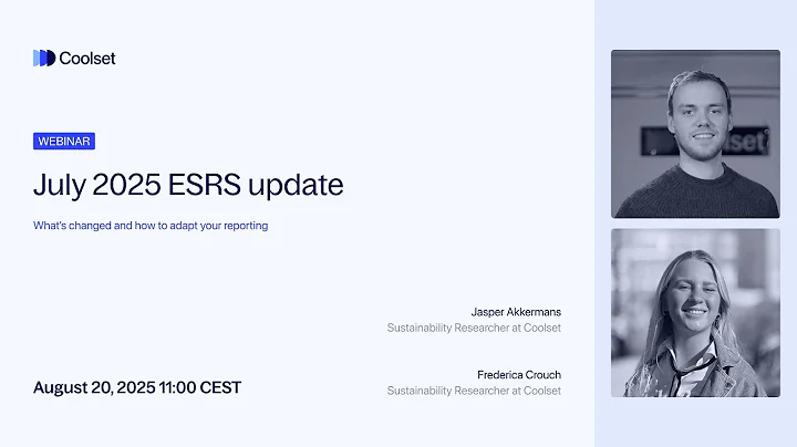 July 2025 ESRS update: What’s changed and how to adapt your reporting -Full length webinar [45 min]