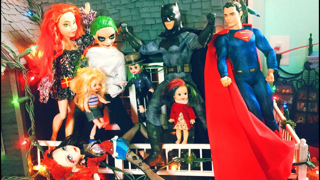Harley Quinn & Joker's Kids VS Batman & Superman - YouTube