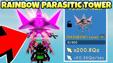 I GOT A RAINBOW PARASITIC TOWER IN ROBLOX CLICKER SIMULATOR