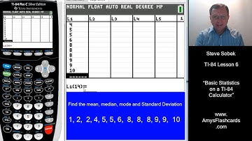 Basic Statistics on a TI 84 Calculator