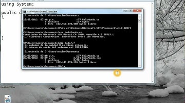 HolaMundo en C# sin IDE
