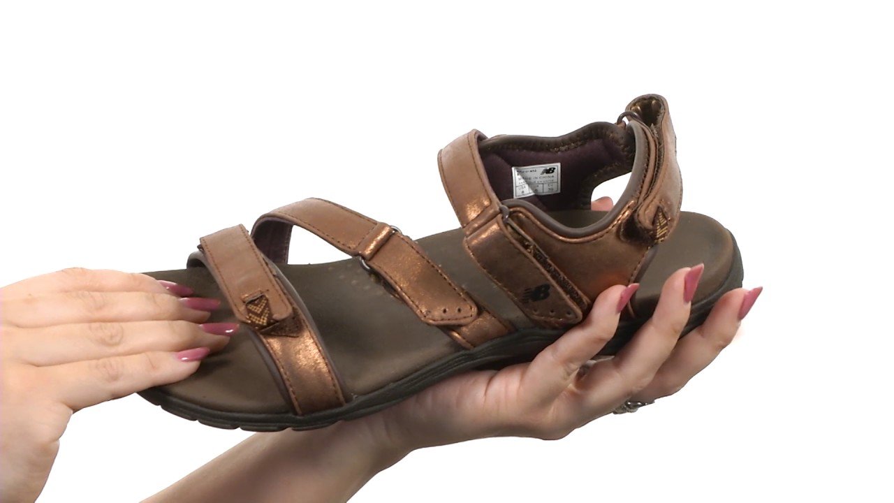 new balance leather sandals