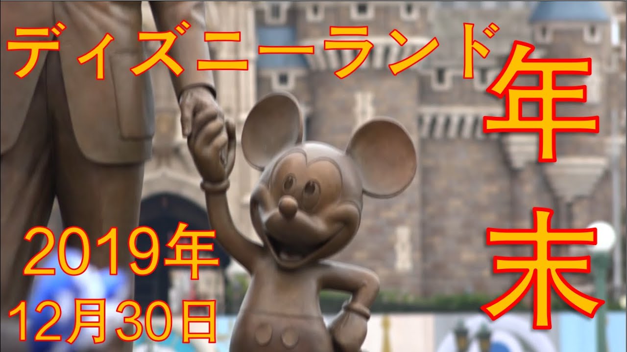 19年 年末 12月30日 大混雑のディズニーランドに行ってきました Youtube