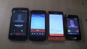 Incoming call & Outgoing call at the Same Time HTC One X +HTC 8S +Sony Xperia tipo+Explay