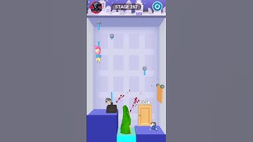 Rescue cut hardest level 267😨|| Rescue Cut || #rescuecut #viral #mobilegames #shorts #RikigamingAtoZ