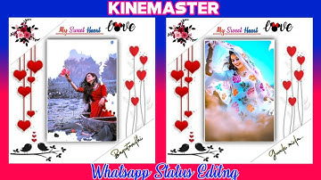 Latest New Lyrical Whatsapp Status Video Editing with Photos in Kinemaster Telugu 2021 || BobbyEditz