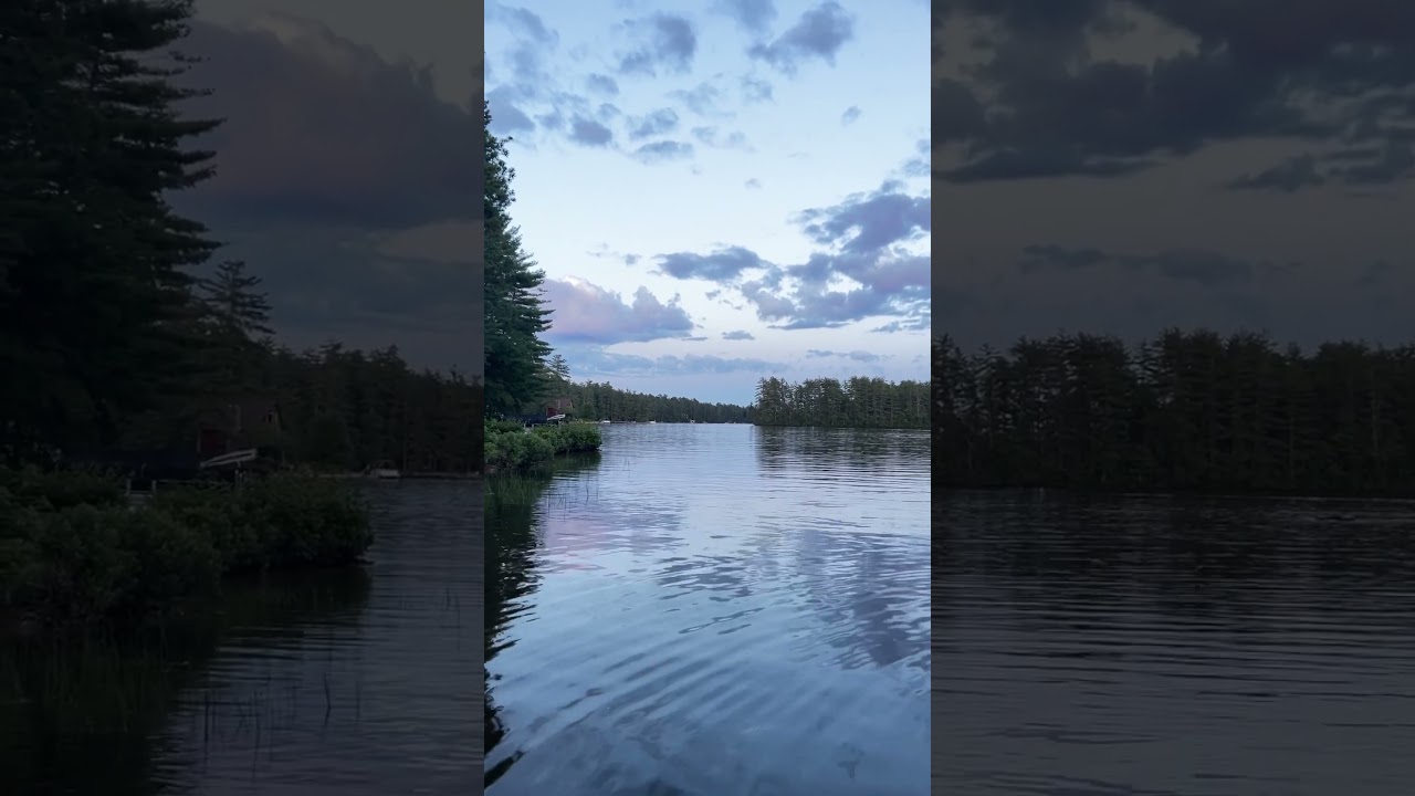 Beautiful lake in Maine USA 