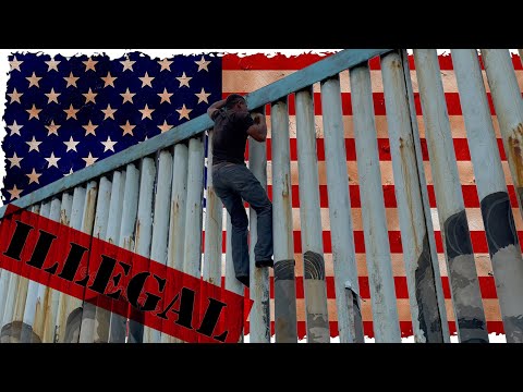 Как нелегальные мигранты перелезают стену на границе США и Мексики - Тихуана