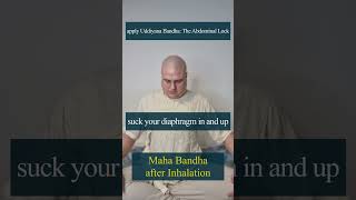 Learn How to do Maha Bandha after Inhalation #shorts