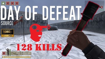 Day of Defeat Source - Late Night Gameplay - 128 Kills PRO PLAY - Gameplay (PC HD) [1080p60FPS]