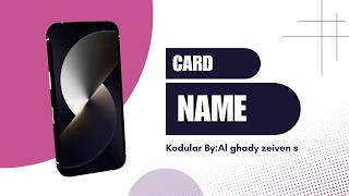 Bikin Aplikasi CardName Keren di Kodular! 🚀