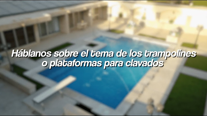 Trampolines y plataformas para clavados | Albercas Aqua
