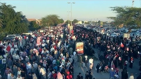 Bahrain protesters mark uprising anniversary