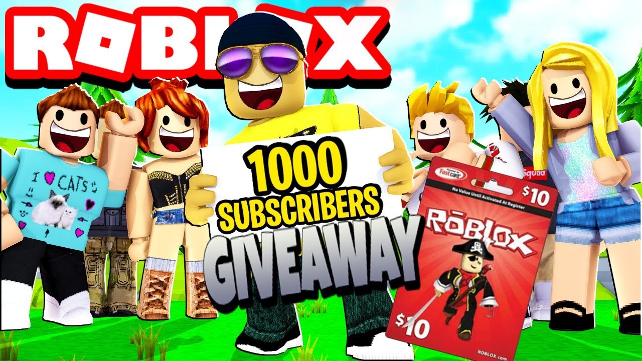 1000 Subscribers Special Robux Giveaways Live Stream Youtube - roblox water park albertsstuff roblox toy code giveaway live