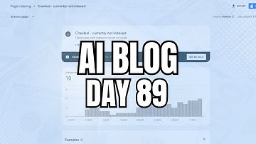Using ChatGPT to Fix Crawled - Currently Not indexed Posts: Day 89 AI Blogging