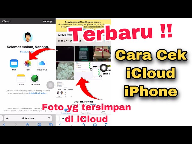 cara cek icloud iphone