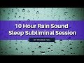 Stop Worrying & Stay Positive - (10 Hour) Rain Sound - Subliminal - By Minds in Unison