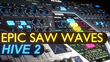 Super bright saw waves in Hive 2 u-he | Sound Design Tutorial