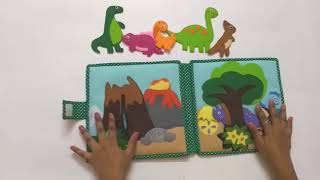 Dino world Felt play mat