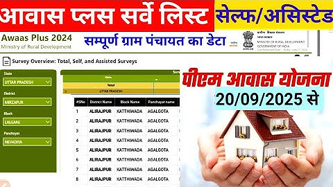 💥🙏Awas plus survey list 2025 | Awas plus beneficiary status check | Awas plus survey verification