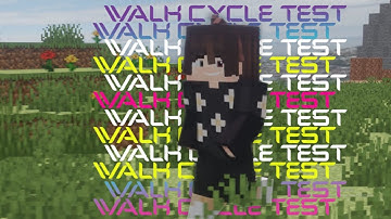 WALK CYCLE TEST | MINECRAFT BLENDER ANIMATION