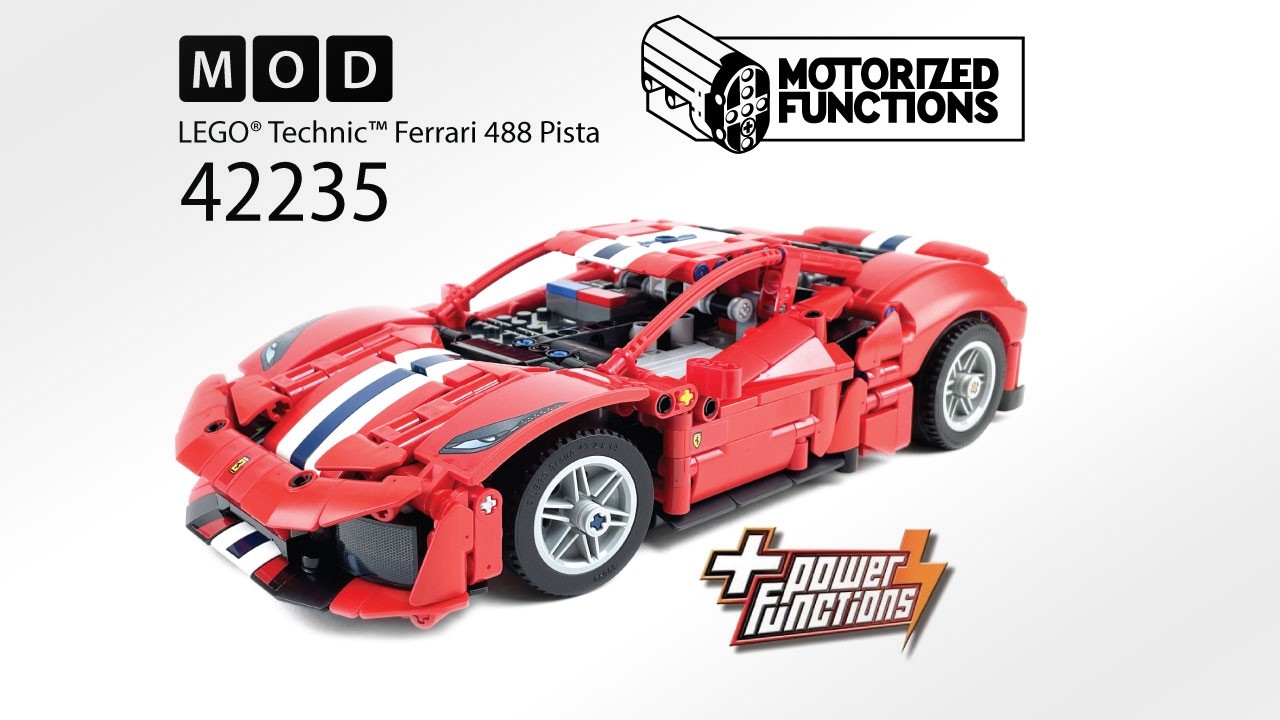 LEGO MOC-271403 42235 페라리 488 Pista RC MOD for Power Function