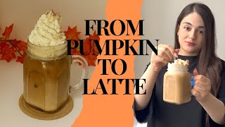 Homemade Pumpkin Spice Iced Latte 🍂🎃
