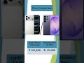 Samsung S26 Ultra vs iPhone 17 Pro Max 💰 Price Comparison  कौन है Value King? 😱